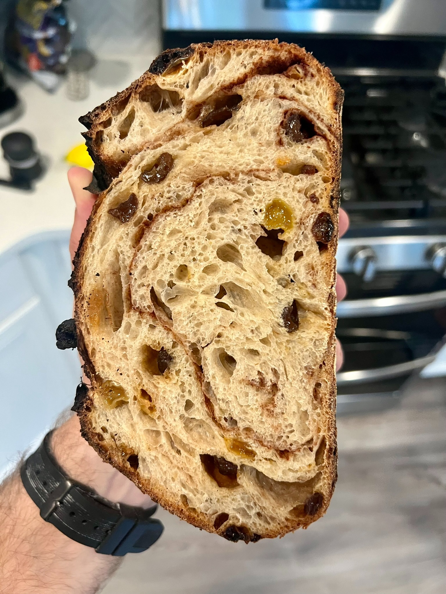 Cinnamon raisin sourdough loaf