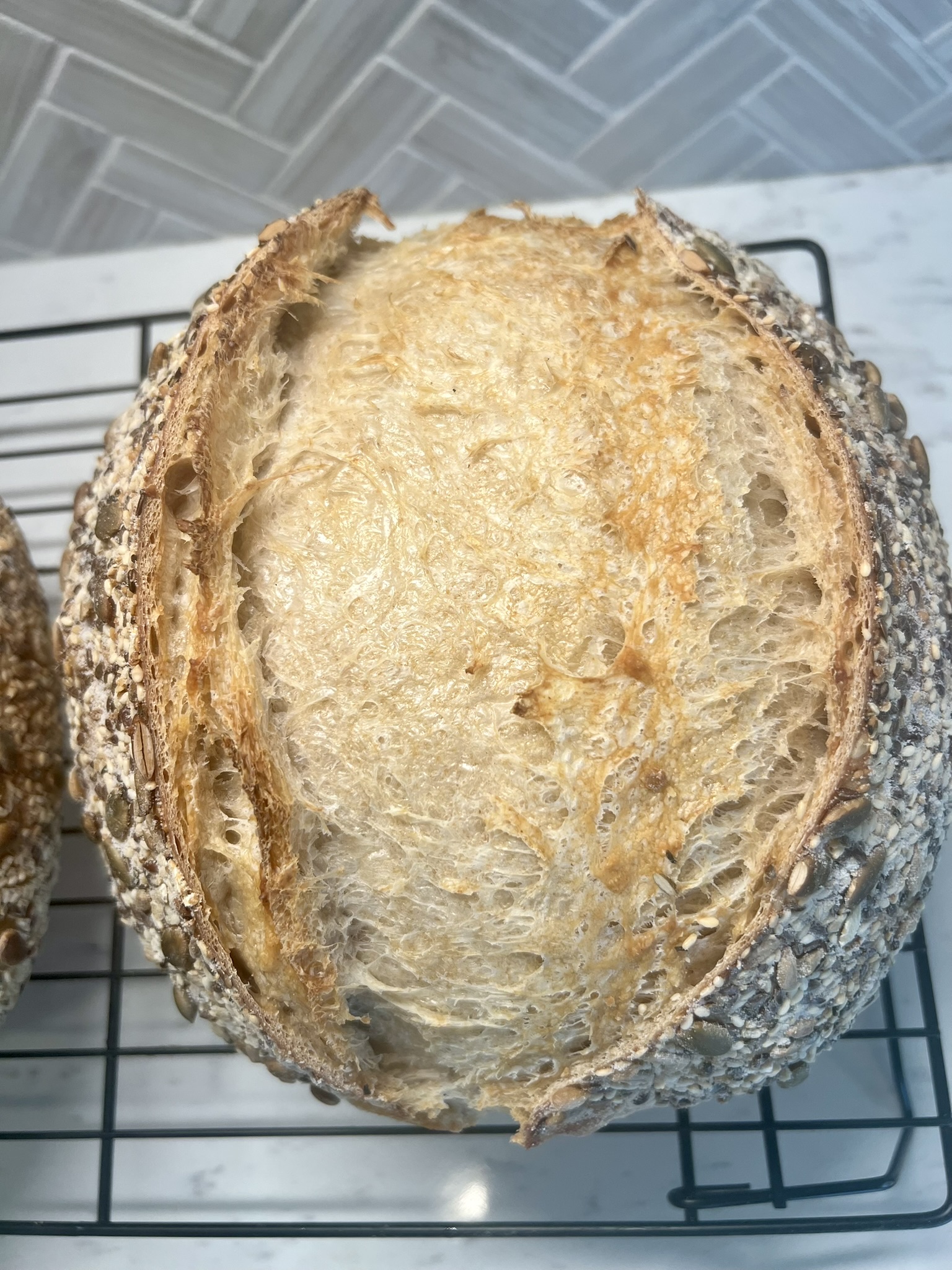 Powerseed sourdough loaf