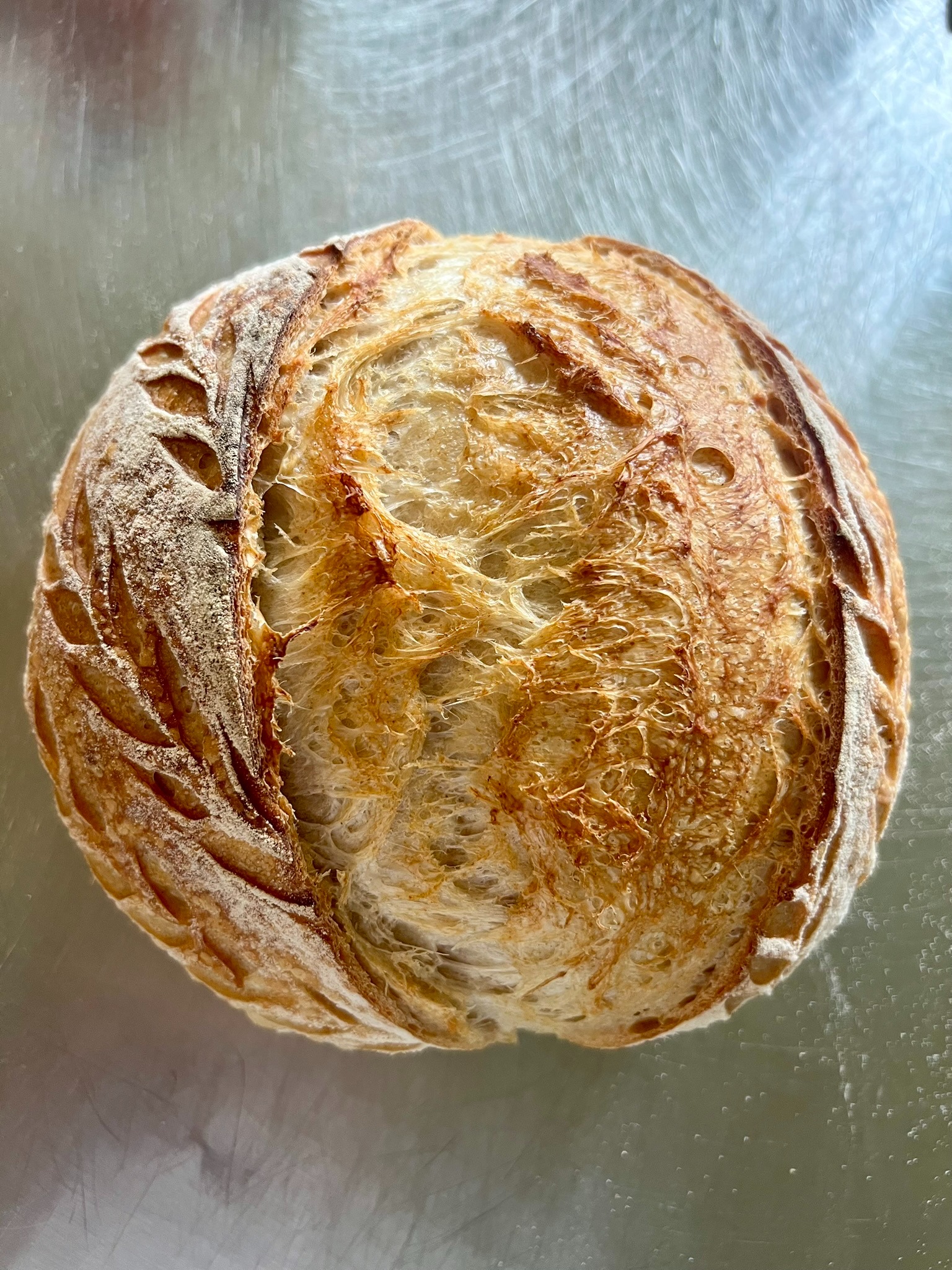 Traditional sourdough loaf